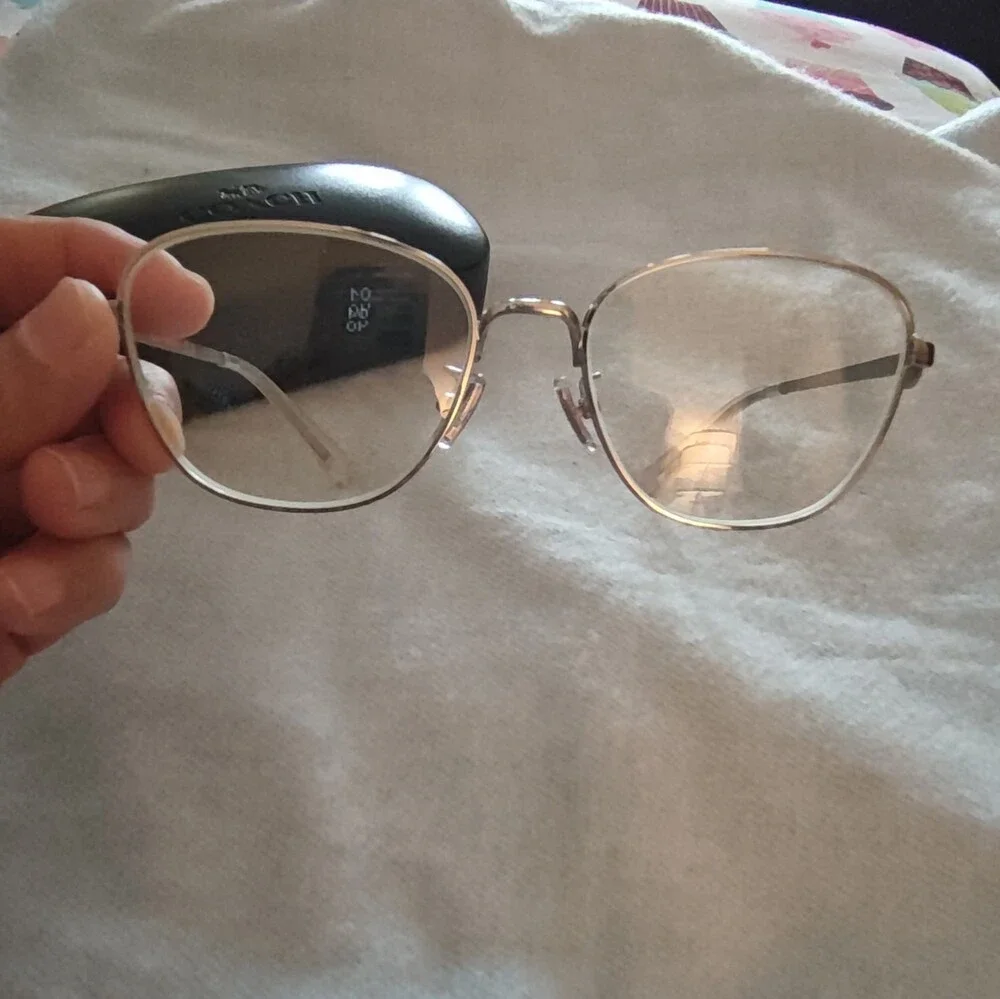 Coach HC5128 Women’s Designer Eyeglasses Silver Metal Full Rim 52-17-135
